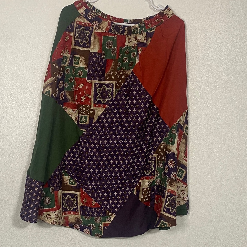 Chaus Multicolor Patchwork Maxi Skirt - image 2